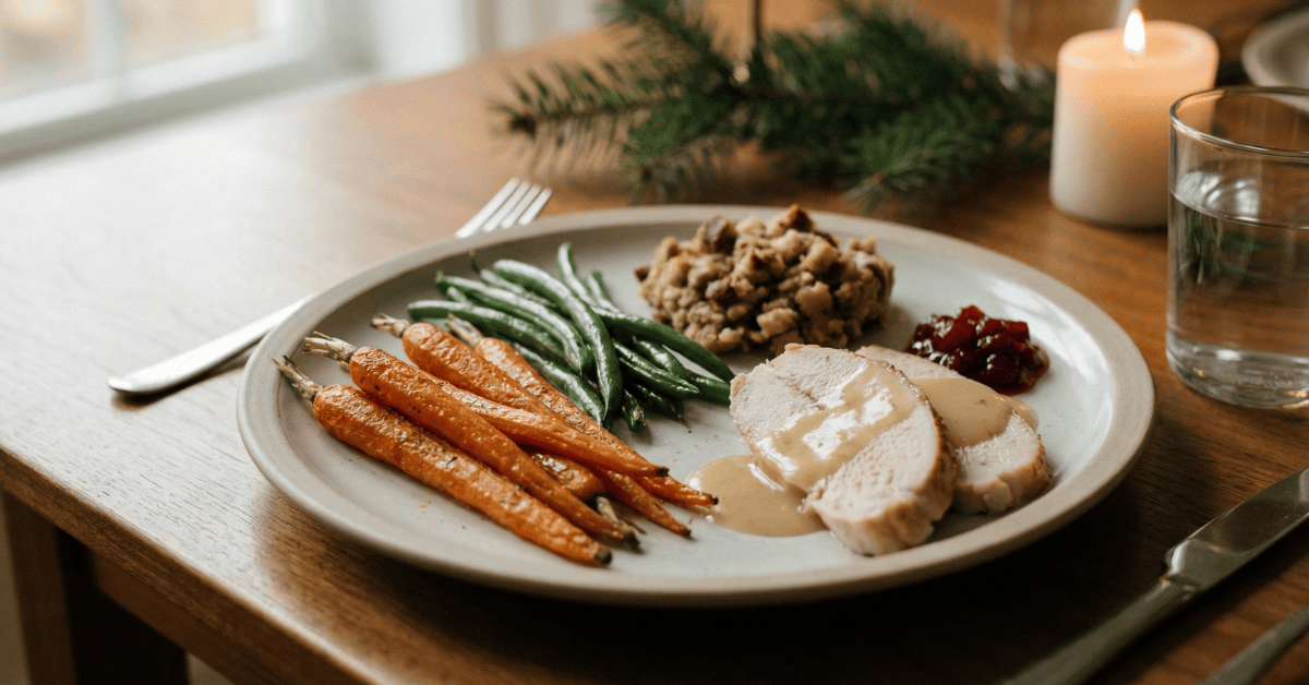 A balanced plate supports steady holiday energy.