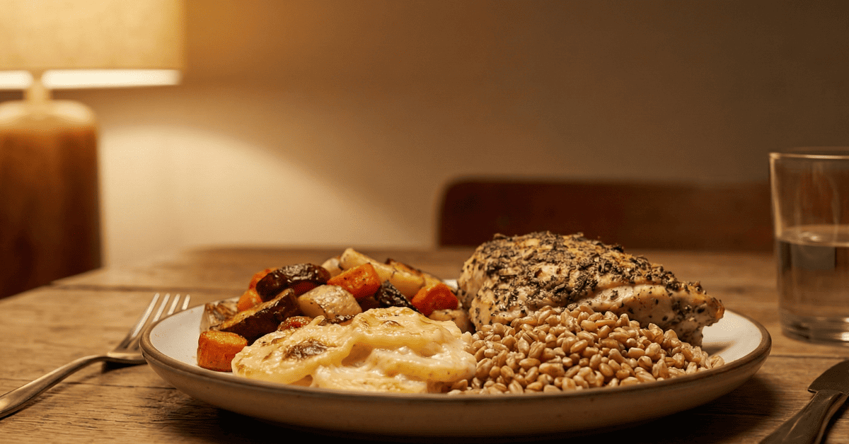 Large dinners can leave you sluggish and unfocused.