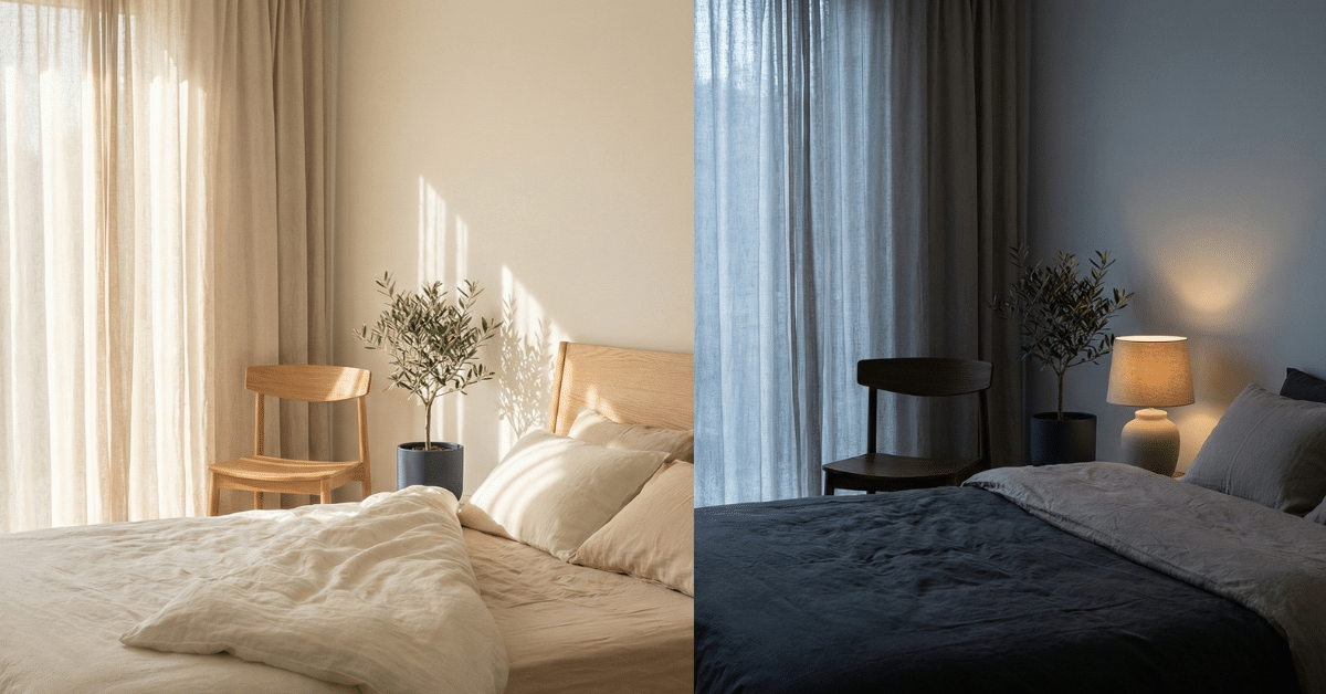 Light timing shapes sleep quality and energy.